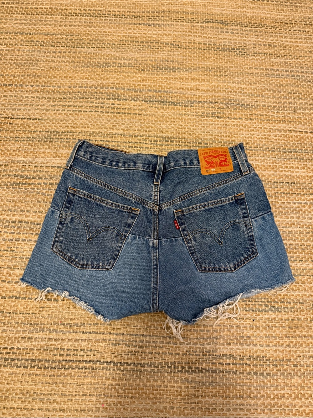 Levi's Women's Classic Medium Blue Denim Cutoff Shorts